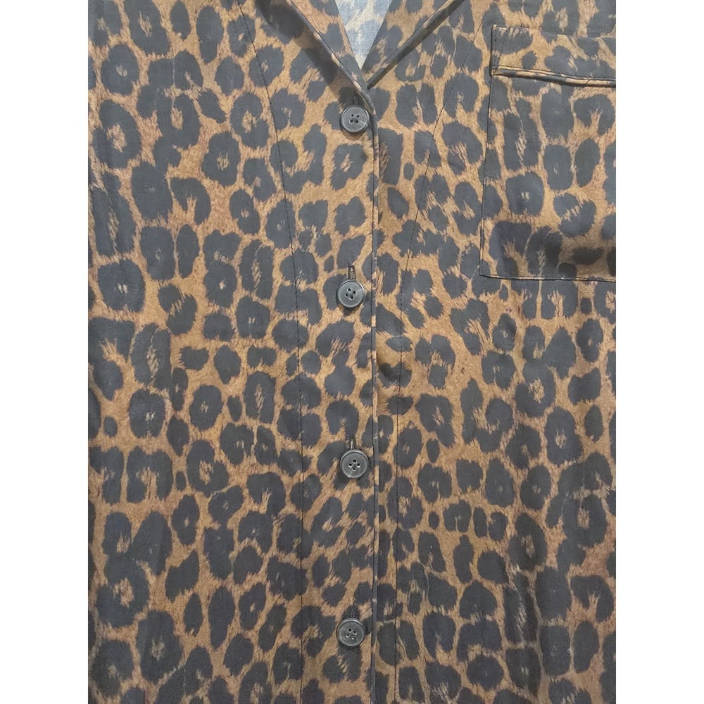 Mara Hoffman Iris Leopard-Print Button Up Pocket … - image 7